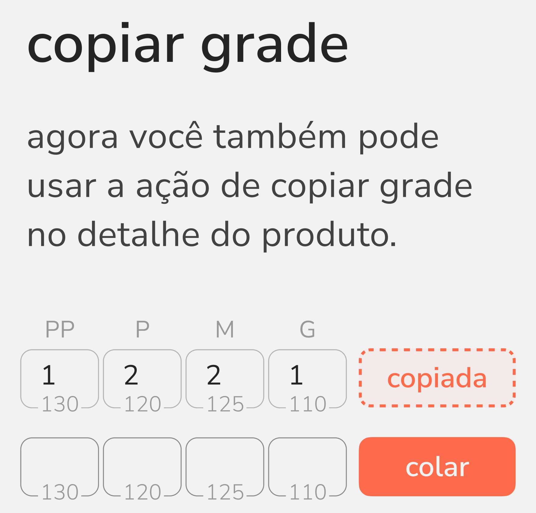 copiar grade
